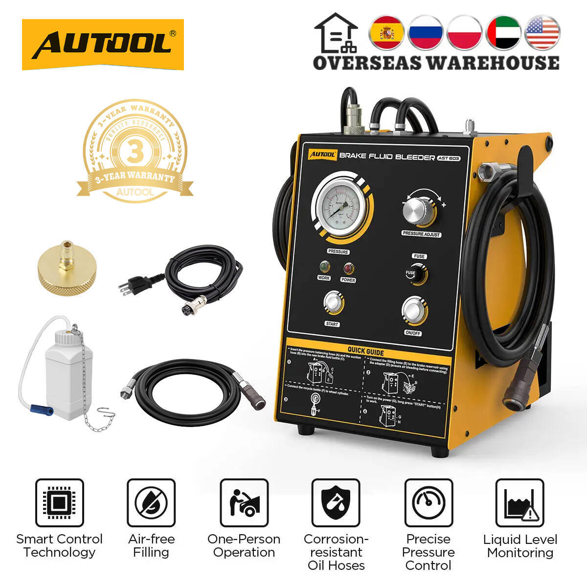 Brake Fluid - Устройство для прокачки тормозной жидкости AUTOOL