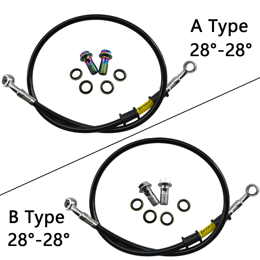 28 ° -28 °   Черные плетеные б – обзор и цена Brake Line Motorcycle