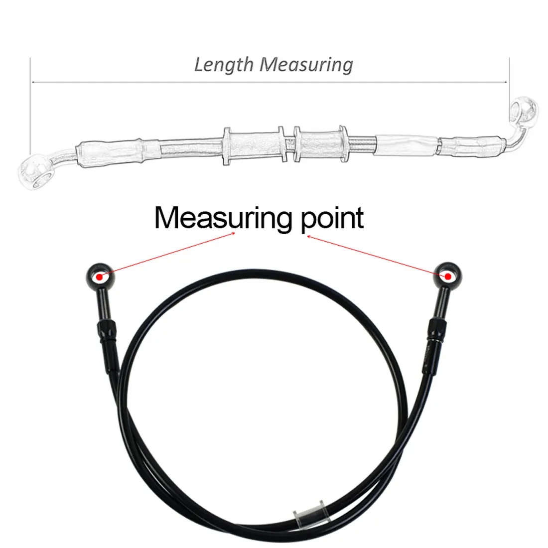 AN3 Плетеный тормозной шланг М – обзор и цена Motorcycle Brake Cable