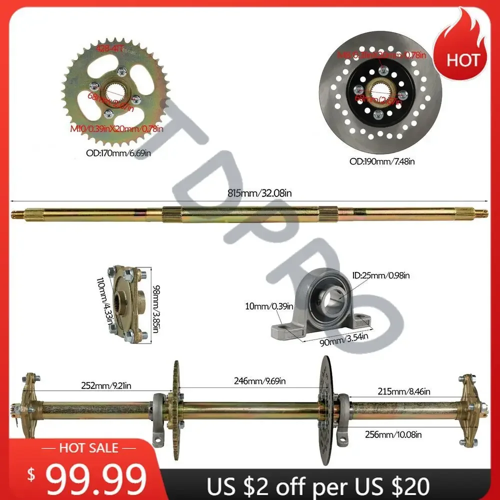 TDPRO 32-дюймовый задний фрикц – обзор и цена Brake Rotor