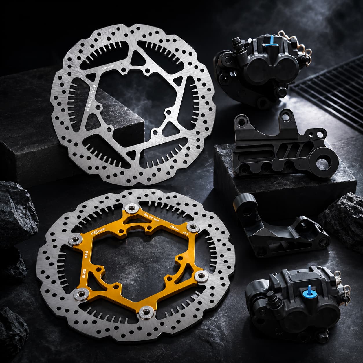 Комплект для полной модернизац – обзор и цена Front Rear Brake Caliper Bracket Kit